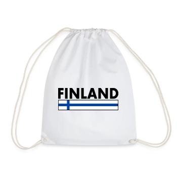 FINLANDE - Sac de sport léger - blanc - Devant