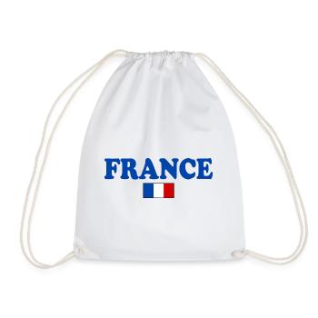 LA FRANCE DRAPEAU FRANÇAIS - Sac de sport léger - blanc - Devant