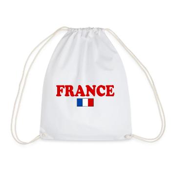 France - Drawstring Bag - white - Front