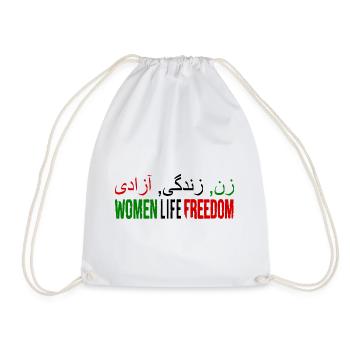 Women life freedom jin jiyan azadi - Sac de sport léger - blanc - Devant