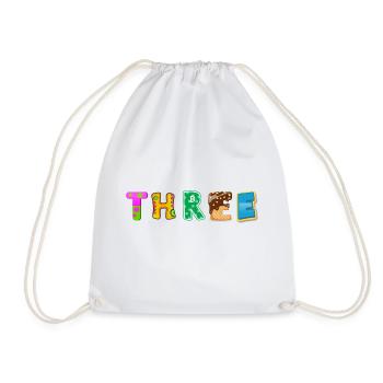 Third Birthday Boy - Drawstring Bag - white - Front
