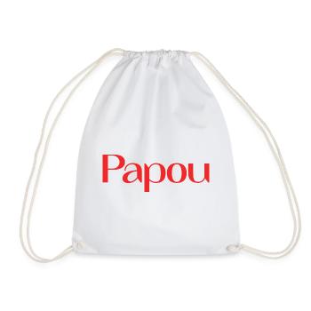 PAPUAN. DAD. FATHER's DAY. HAPPY BIRTHDAY DAD. PARTY - Drawstring Bag - white - Front