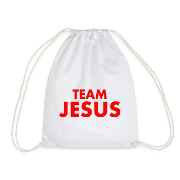 Team jesus - Drawstring Bag - white - Front