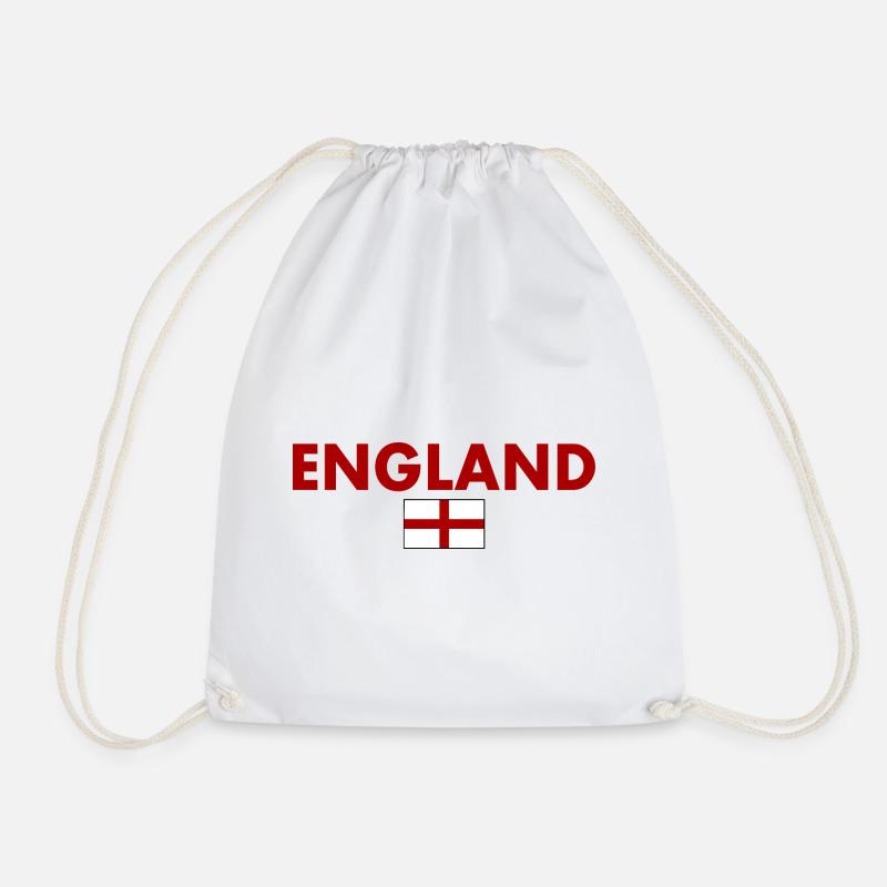 England - Drawstring Bag - white