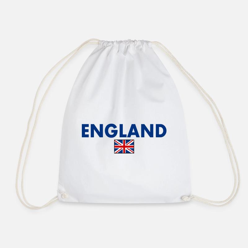 England - Drawstring Bag - white