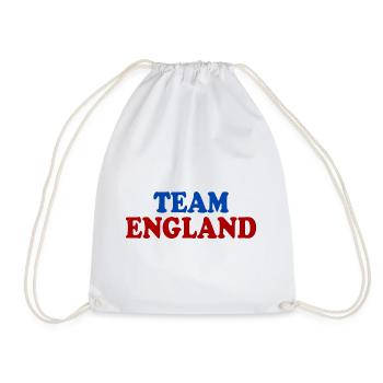 Team england - Drawstring Bag - white - Front