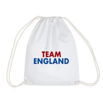 Team england - Drawstring Bag - white - Front