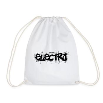 kikkbeatz Electro - Turnbeutel - Weiß - Vorne