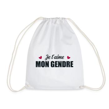 Je t'aime mon gendre - Sac de sport léger - blanc - Devant