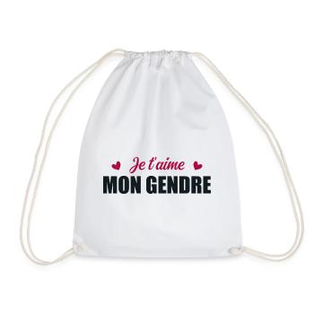 Je t'aime mon gendre - Sac de sport léger - blanc - Devant