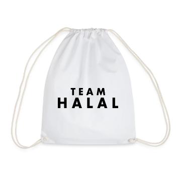 Team halal - Turnbeutel - Weiß - Vorne