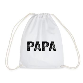 Papa Papa Papa Cadeau - Sac de sport léger - blanc - Devant