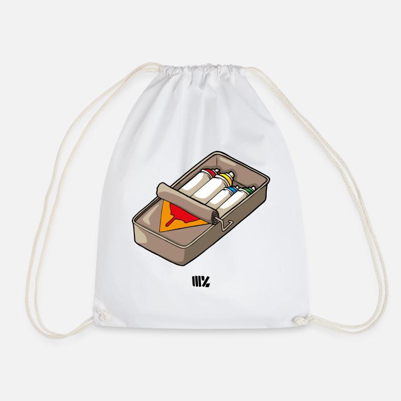 Spray cans preserve - Drawstring Bag - white