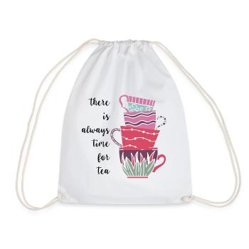 Time For Tea - Drawstring Bag - white - Front