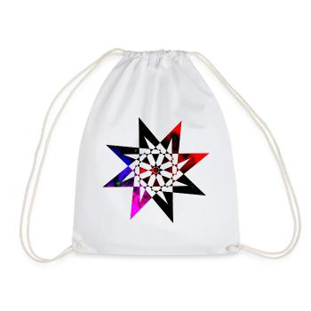 Fantasie Geschenk Stern - Turnbeutel - Weiß - Vorne