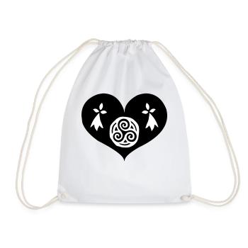 Bretagne Eternelle - Breizh da viken - Sac de sport léger - blanc - Devant