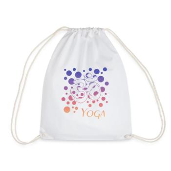 Yoga Om Geschenk für Yogis - Turnbeutel - Weiß - Vorne