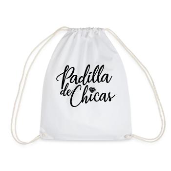 Padilla de Chicas Bride's Gang Bridesmaid Wedding - Drawstring Bag - white - Front