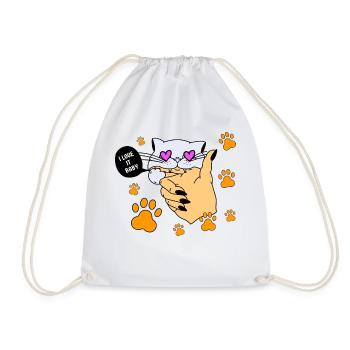 i love it cate - Sac de sport léger - blanc - Devant