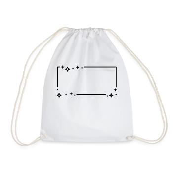 Cadre étoiles étoiles - Sac de sport léger - blanc - Devant