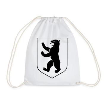 Berliner Bär - Berliner Wappen - Turnbeutel - Weiß - Vorne