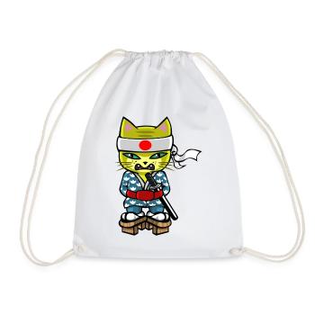 Chat japonais - Sac de sport léger - blanc - Devant