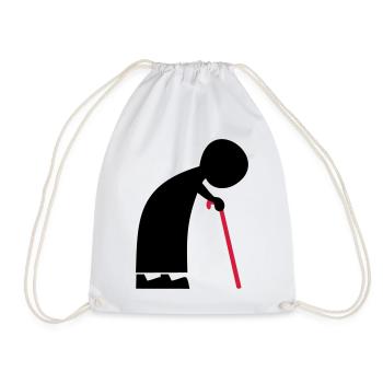 granny - Drawstring Bag - white - Front