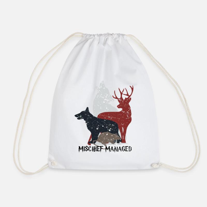 marauders - Drawstring Bag - white