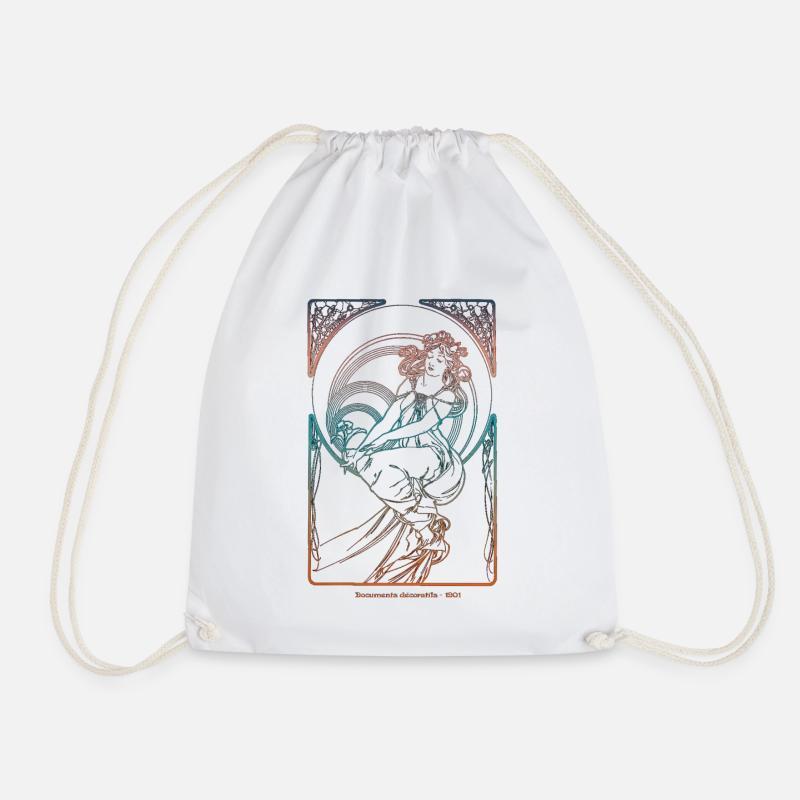 Alfons Mucha - Sac de sport léger - blanc