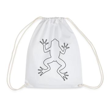 Grenouille crapaud - Sac de sport léger - blanc - Devant