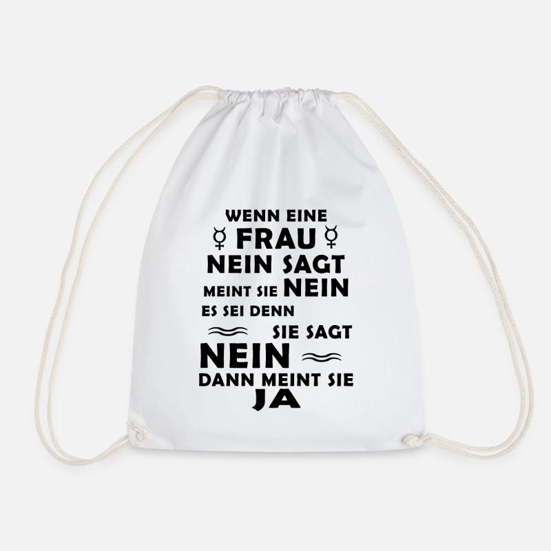 Frauen nein schwer zu verstehen - Turnbeutel - Weiß