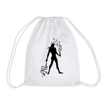 Devil Torch - Drawstring Bag - white - Front