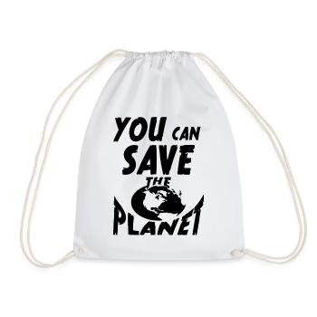 You save the planet - Turnbeutel - Weiß - Vorne