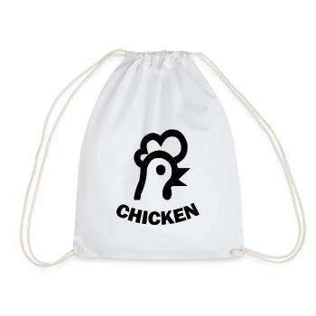 Poulet de poulet de poulet - Sac de sport léger - blanc - Devant