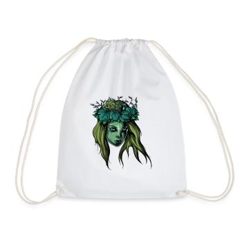 Greek Goddess Witch Hecate Mythology - Drawstring Bag - white - Front