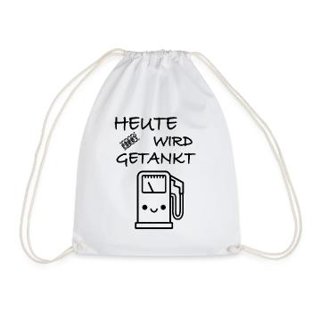 Cheers today is refueled - Drawstring Bag - white - Front