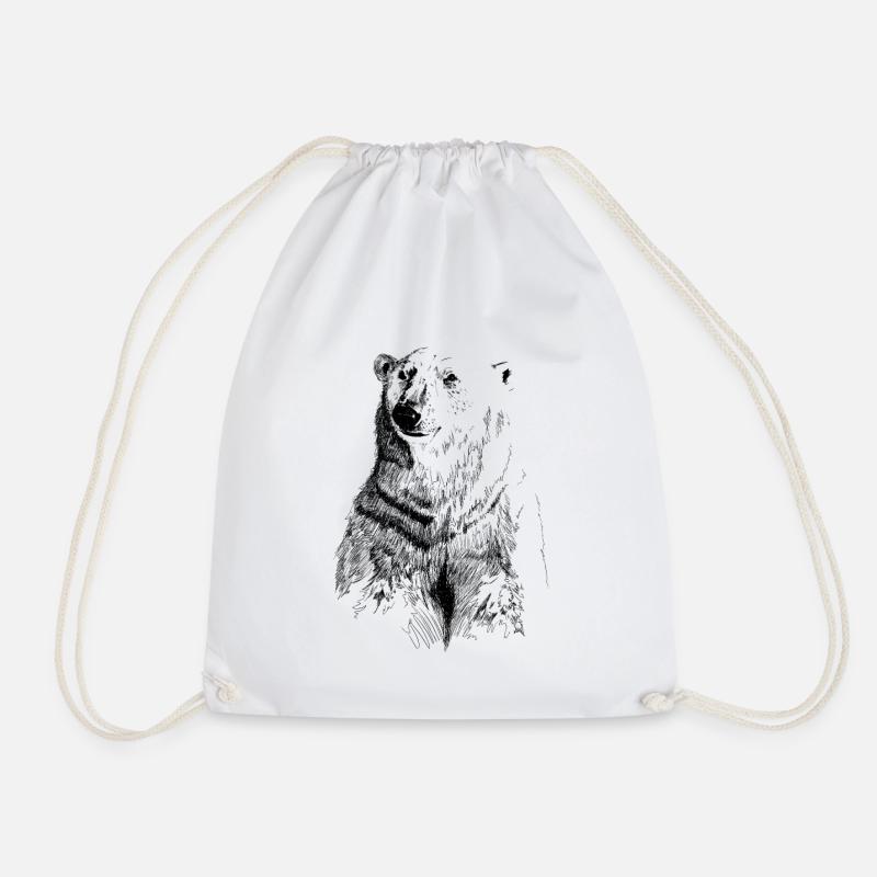 ours blanc - Sac de sport léger - blanc