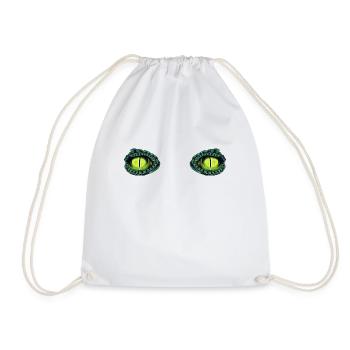 Eyes Reptiles Lizard Snake Frog - Drawstring Bag - white - Front