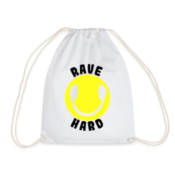 Rave Raver Festival - Drawstring Bag - white - Front
