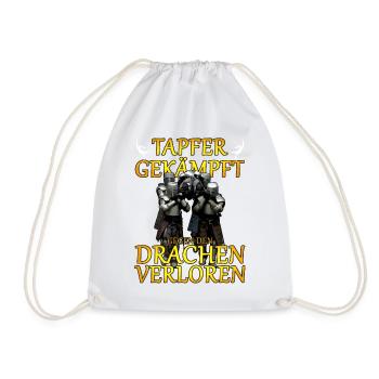 tapfer gekaempt JGA - Turnbeutel - Weiß - Vorne