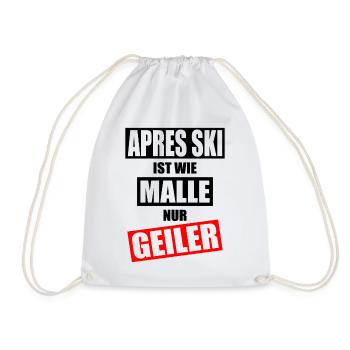 Apres Ski - Turnbeutel - Weiß - Vorne