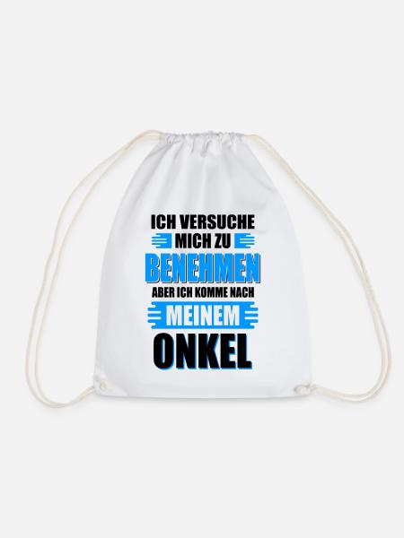 Onkel Neffe Nichte - Turnbeutel - Weiß