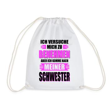 SCHWESTER - Turnbeutel - Weiß - Vorne