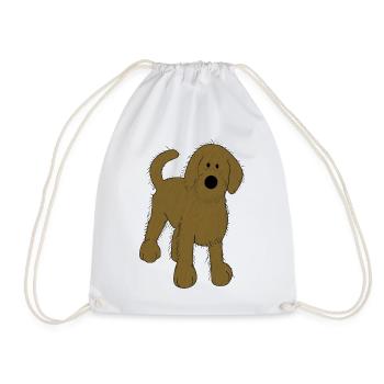 Idée cadeau chiot chien chiot mignon mignon - Sac de sport léger - blanc - Devant