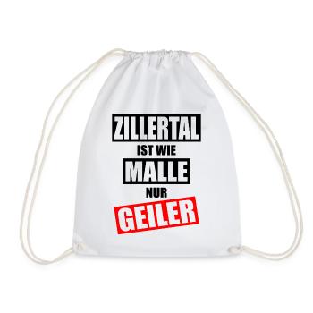 Zillertal Apres Ski - Turnbeutel - Weiß - Vorne