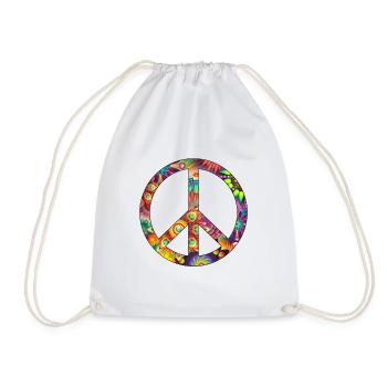 Peace , Frieden - Turnbeutel - Weiß - Vorne