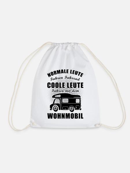Cooler Spruch Wohnmobil Wohnwagen Geschenkidee - Turnbeutel - Weiß