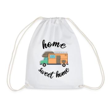 Caravane de camping-car Home Sweet Home - Sac de sport léger - blanc - Devant