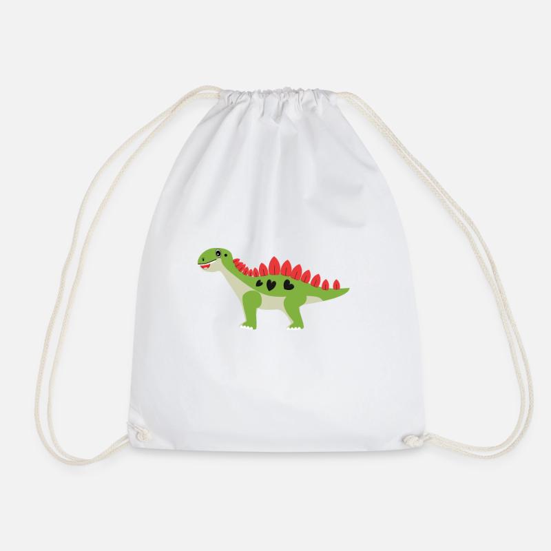 Dino für Kinder - Turnbeutel - Weiß