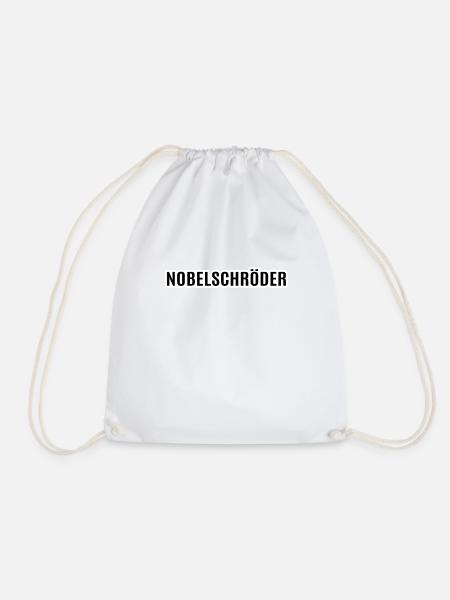 nobelschroeder Wortspiel - Turnbeutel - Weiß